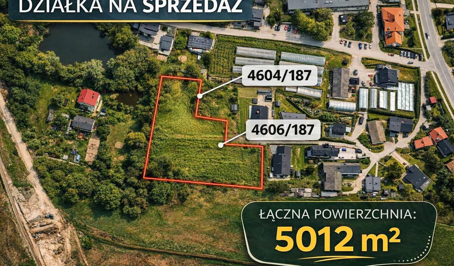 Kompleks działek dla inwestora – Piasek/k. Pszczyny.