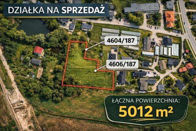 Kompleks działek dla inwestora – Piasek/k. Pszczyny.